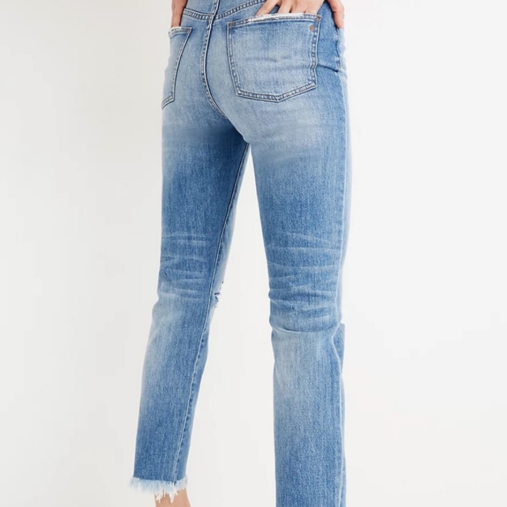 Madewell the perfect vintage jeans size 24 raw hem distressed high waisted 24